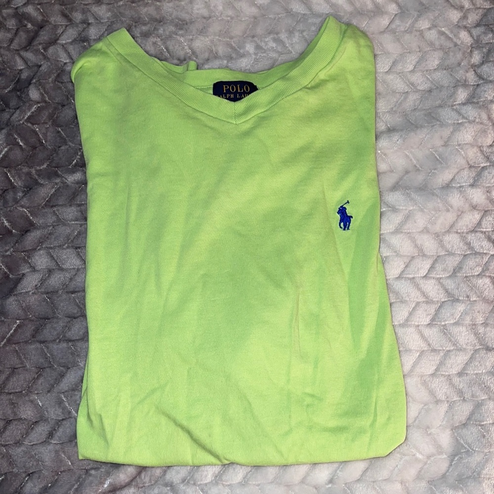 Green polo t-shirt